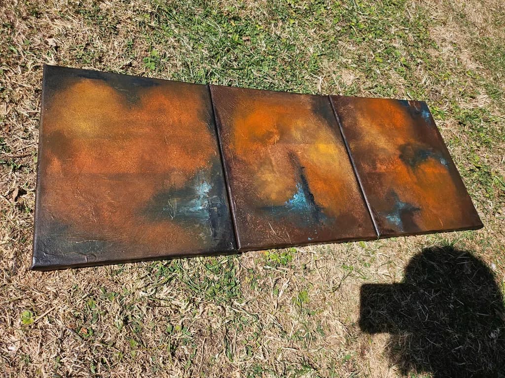 Abstract Panels Triptych