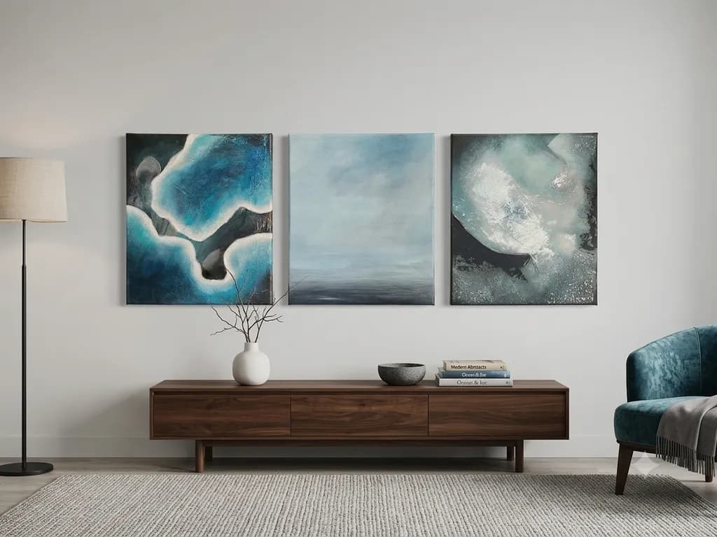 Ocean Abstract Triptych