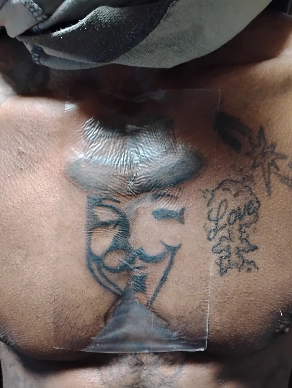 Inbound Masked Face Tattoo