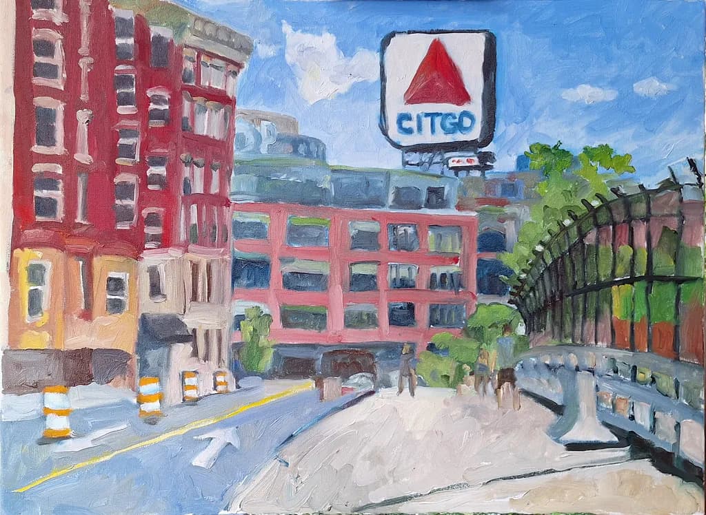 Kenmore Square from Big Papi Bridge
