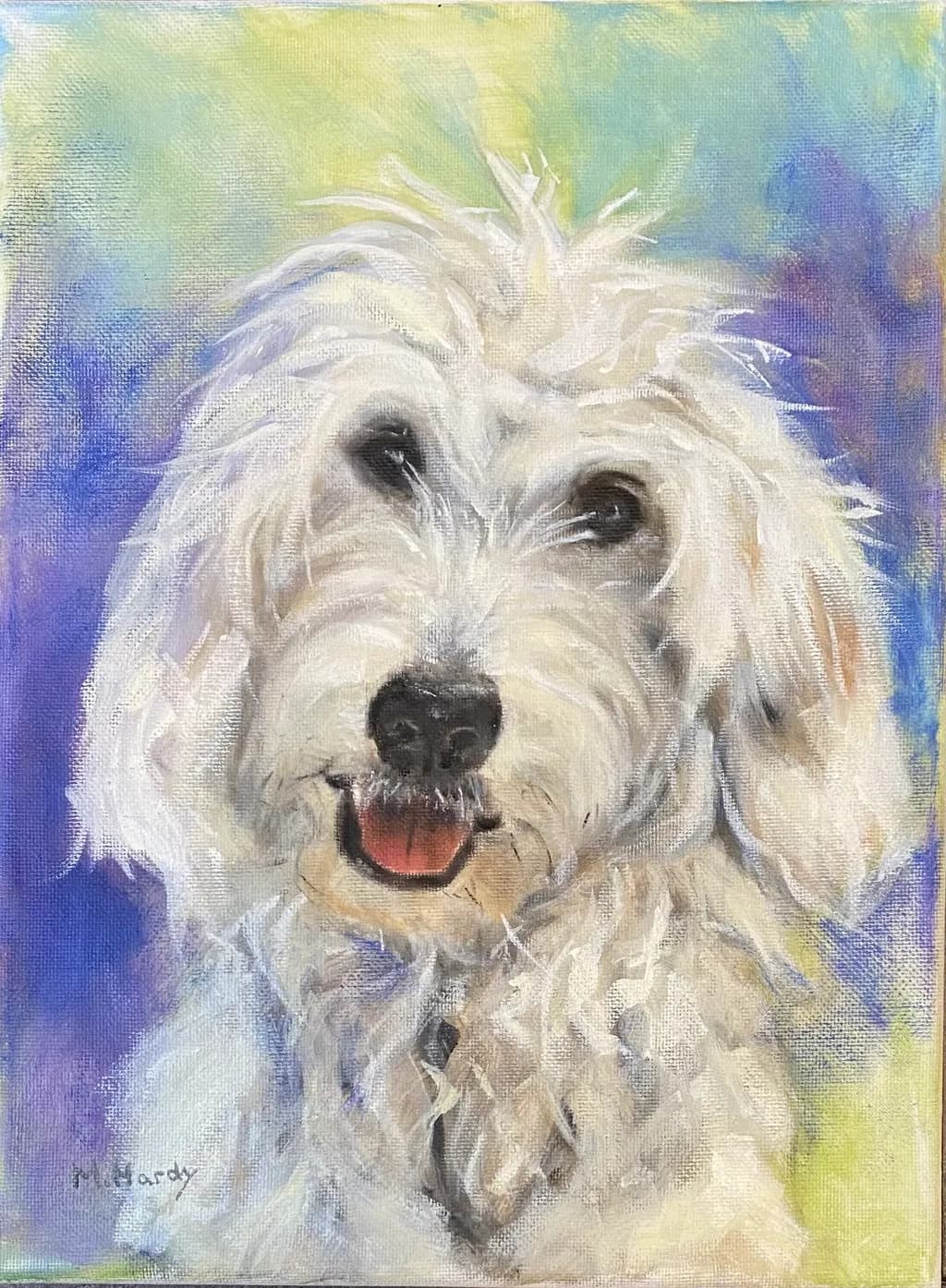 Colorful Dog Portrait