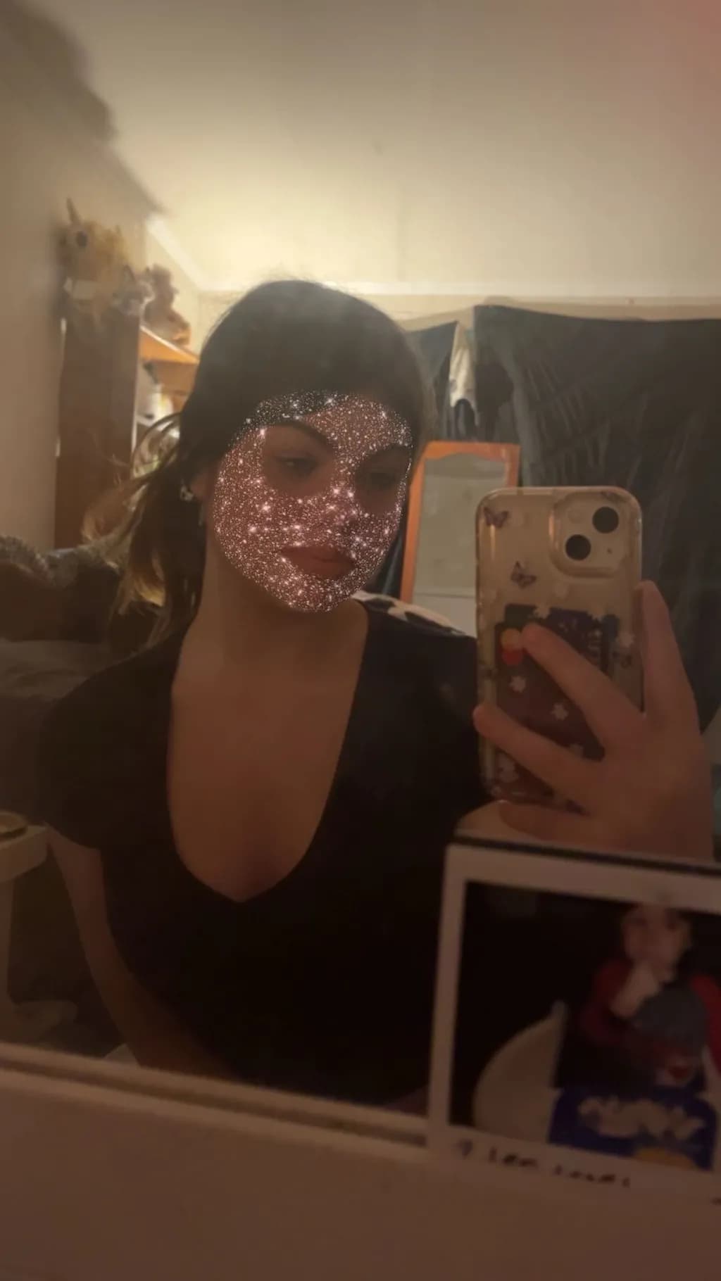 Selfie with Sparkle Face