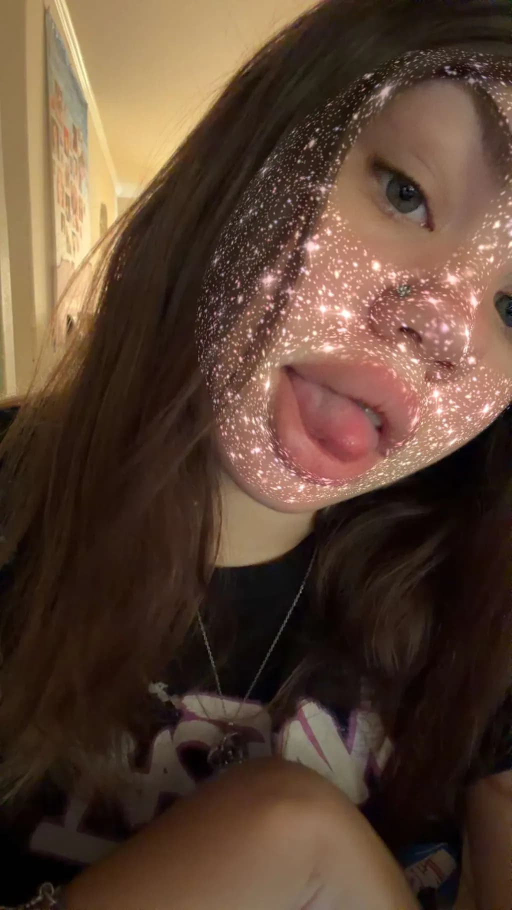 Glitter Face Selfie