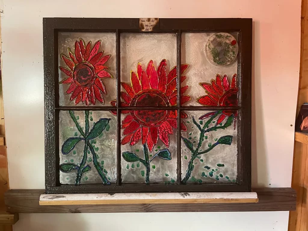 Sunflower Windowpane