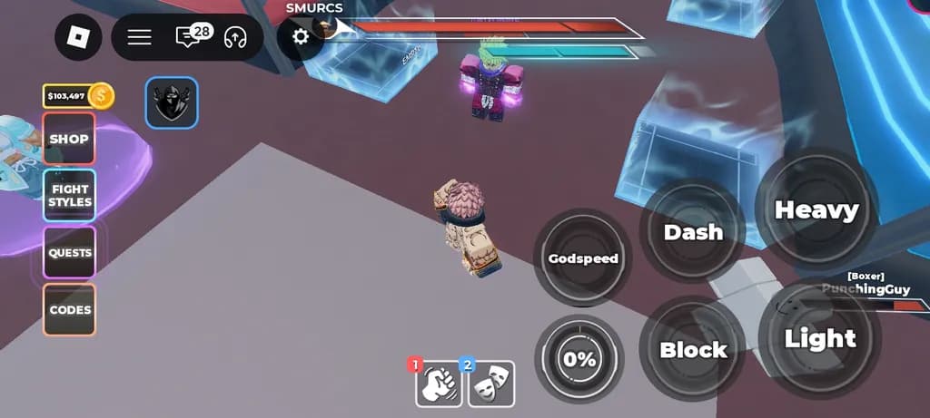 Godspeed Dash Combat