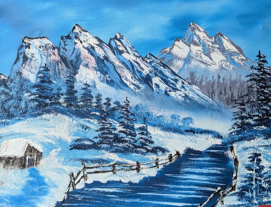 Snowy Mountain Path