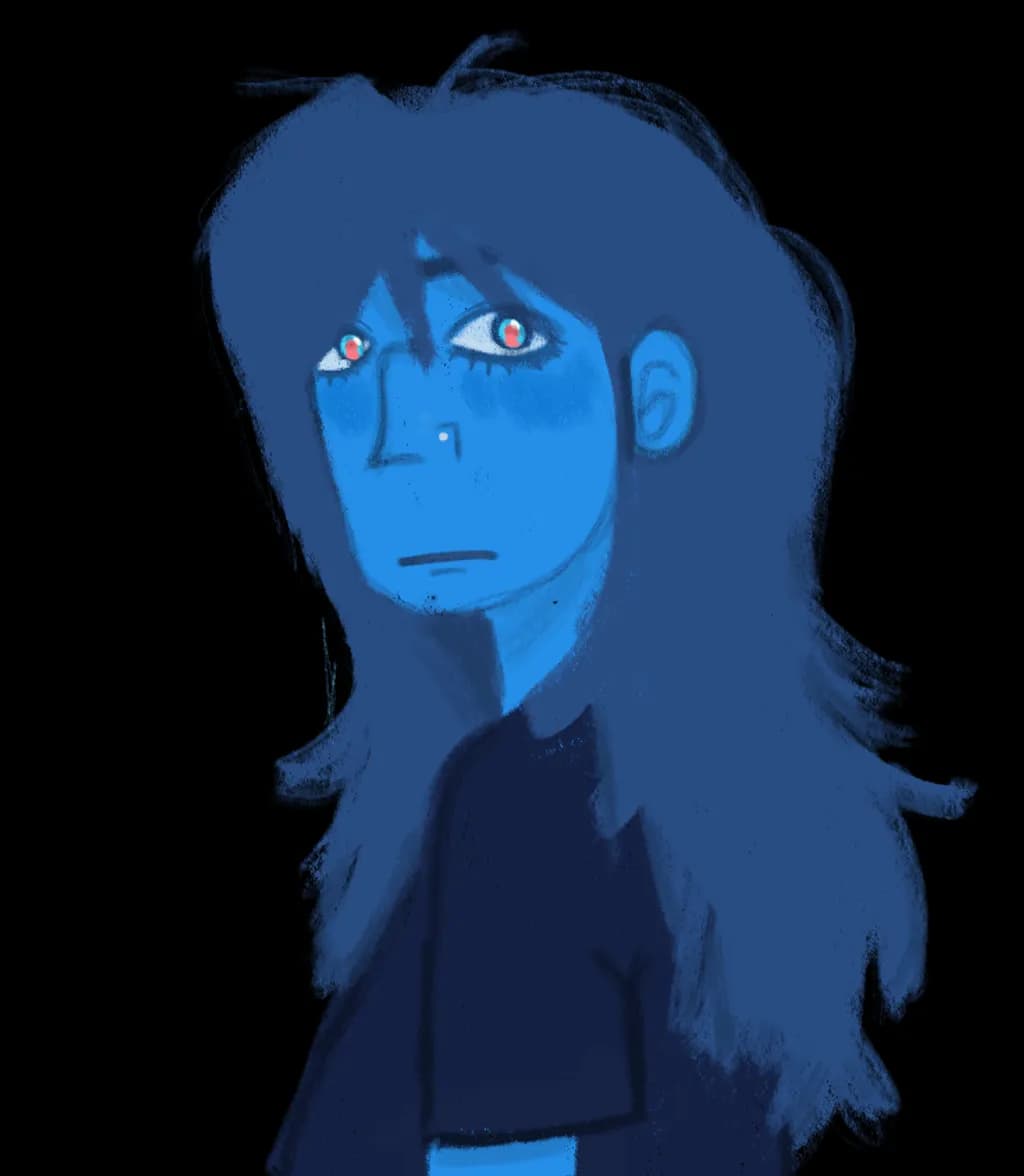 Blue Portrait