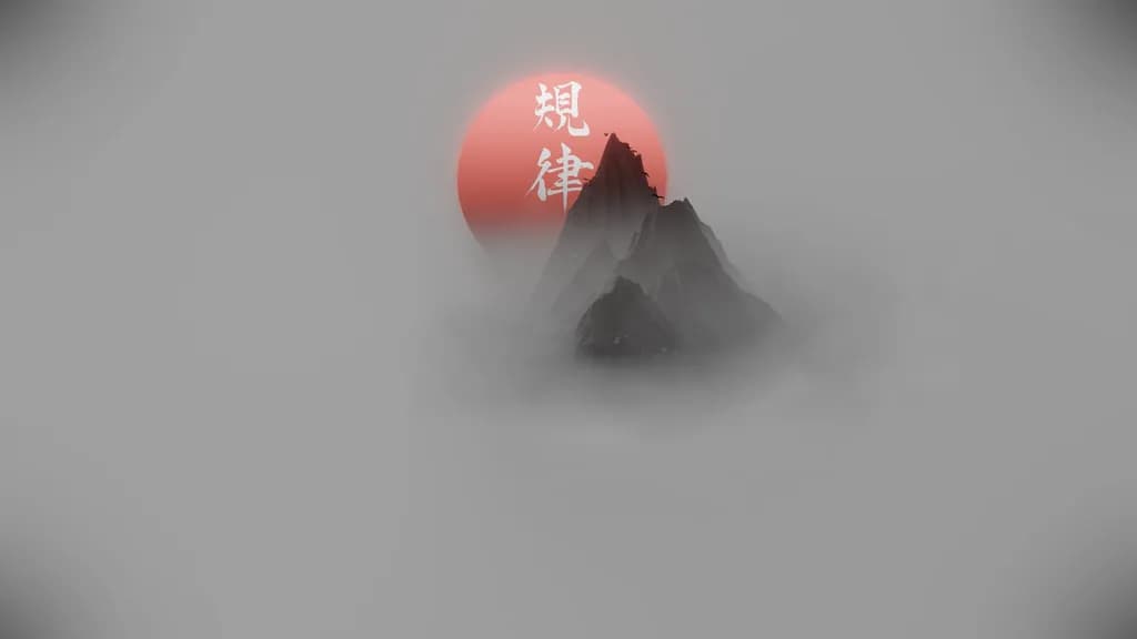 Misty Mountain Sunrise
