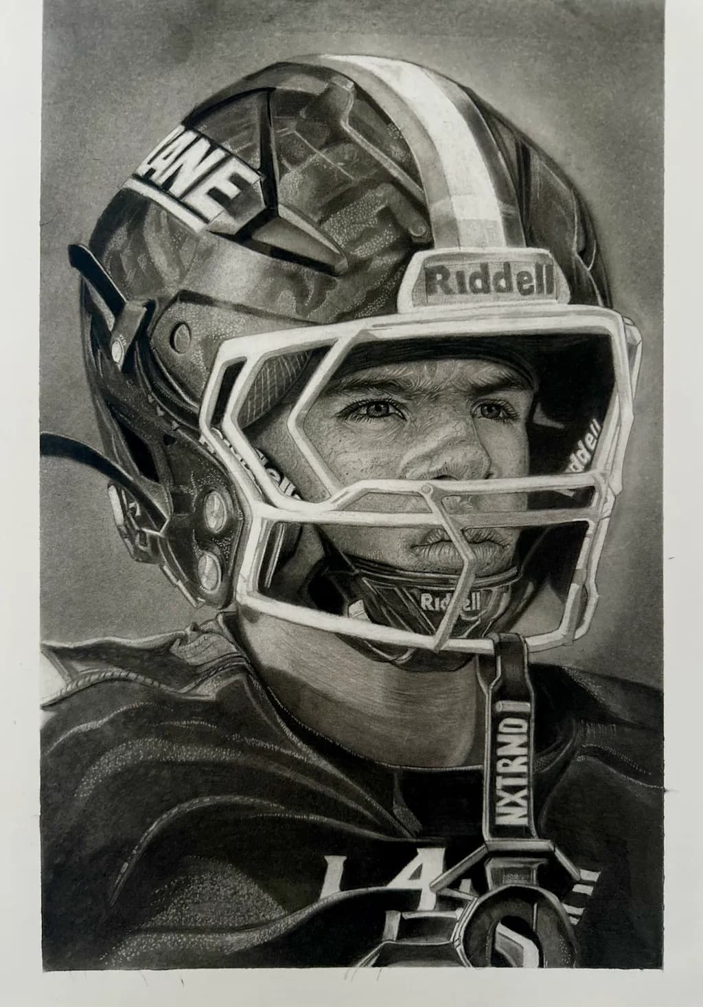 Football Helmet Portrait