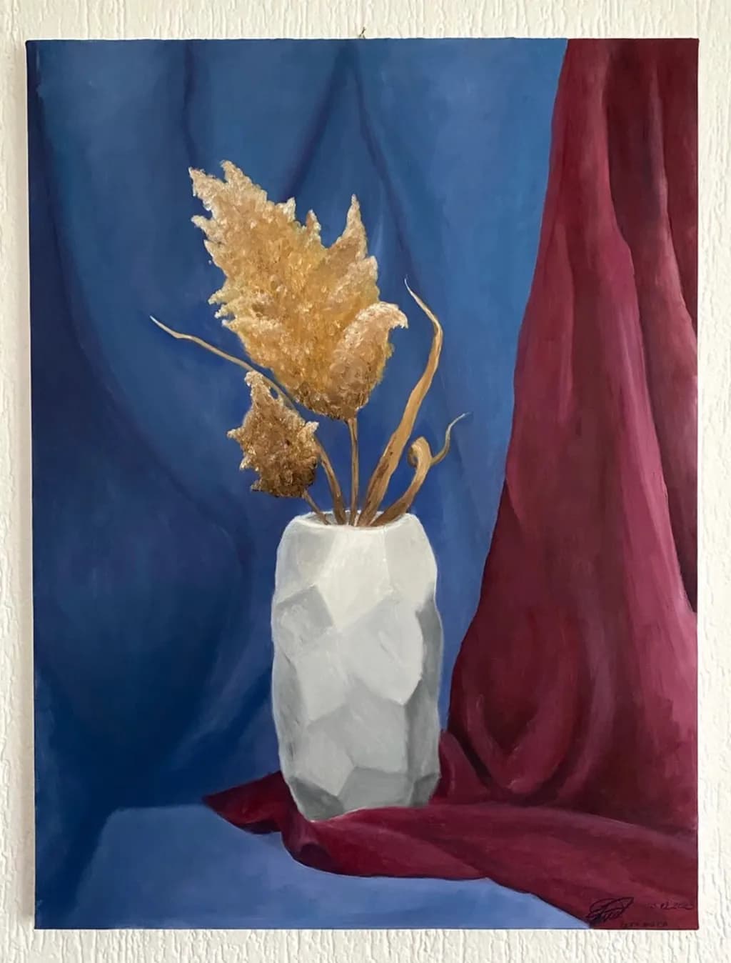Dried Flowers in Vase