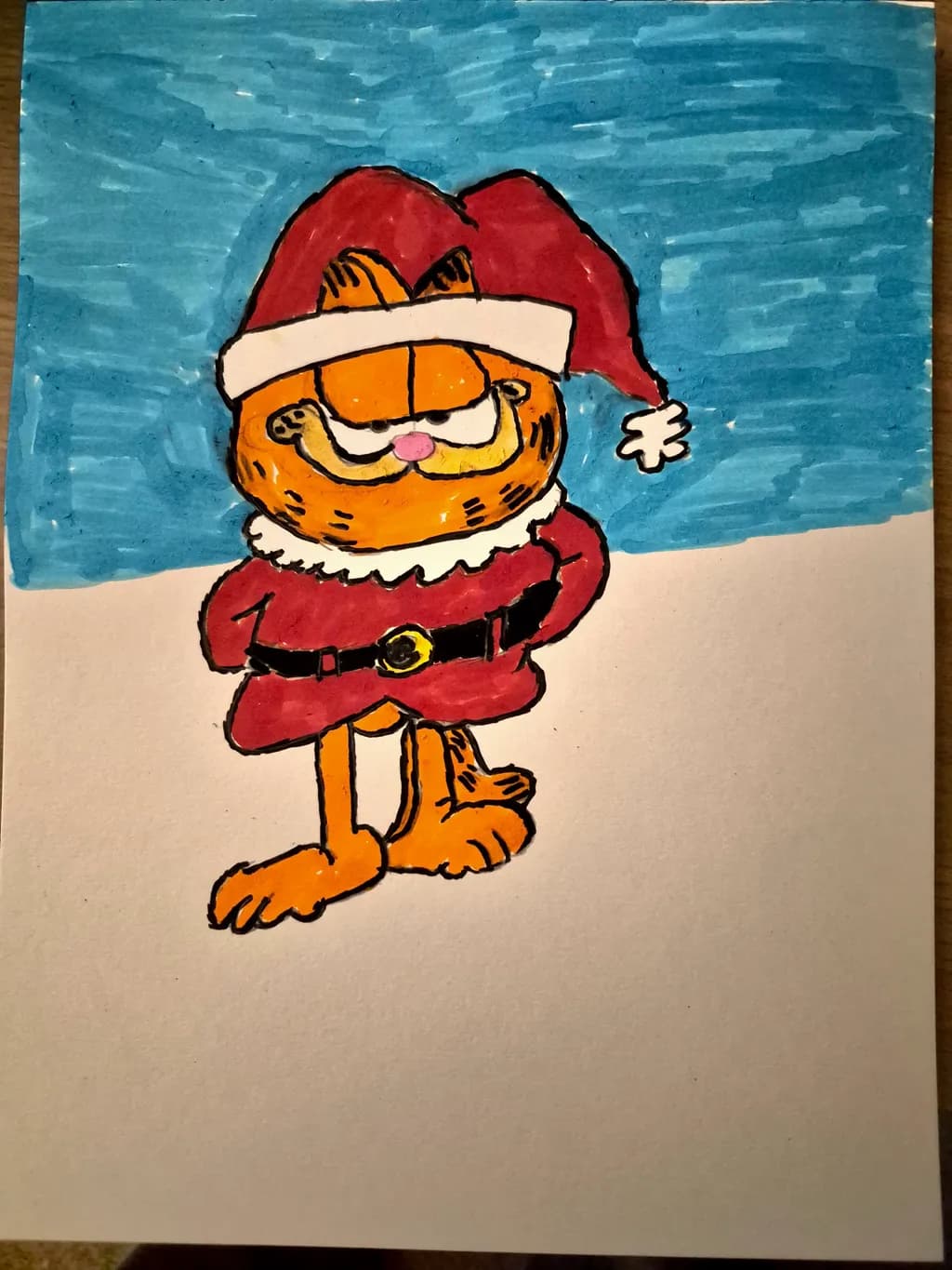 Santa Cat Character