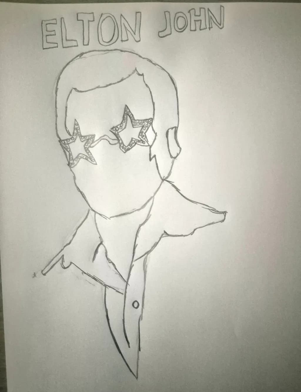 Elton John Portrait Sketch