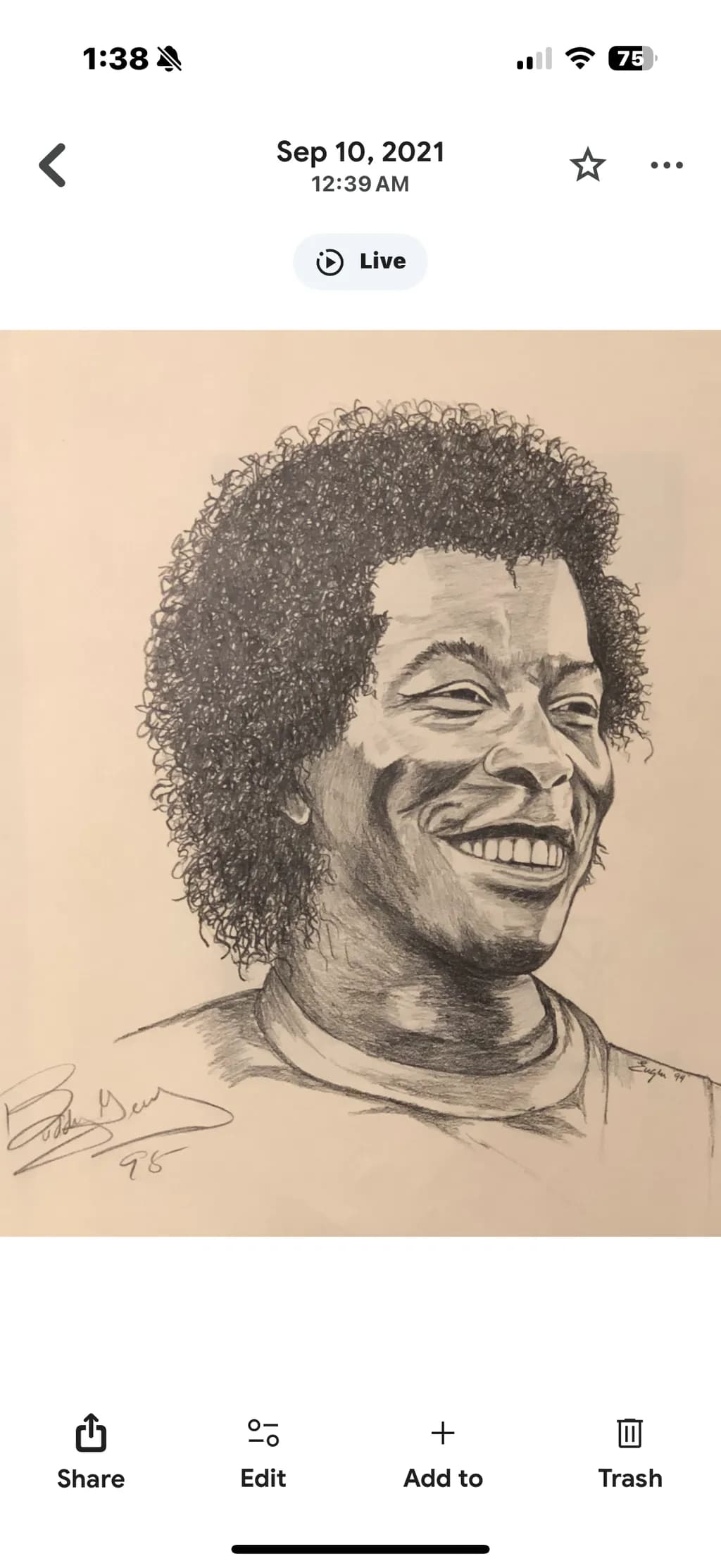 Curly Hair Portrait