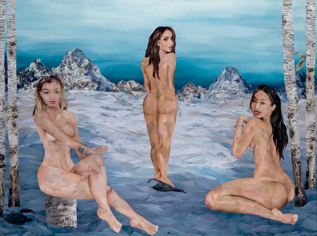 Mountain Snow Nude Scene