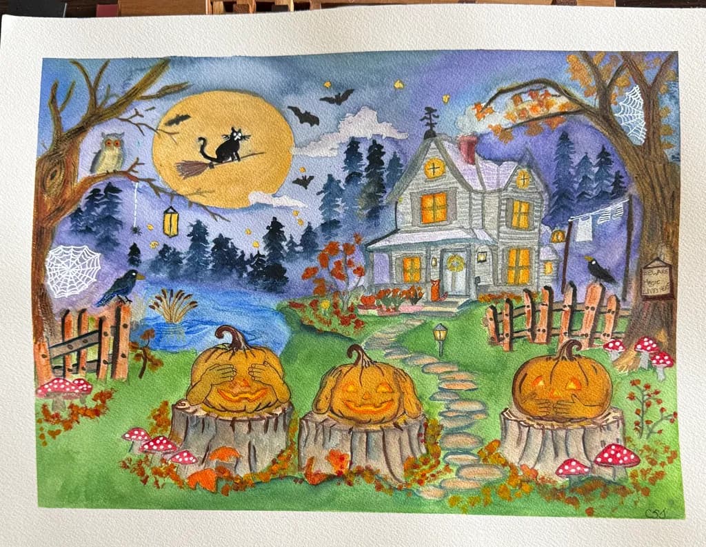 Halloween Pumpkin Home