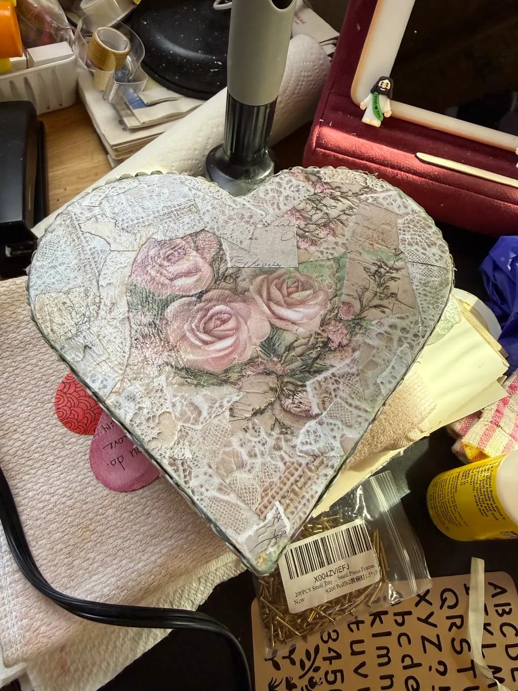 Heart Roses Collage