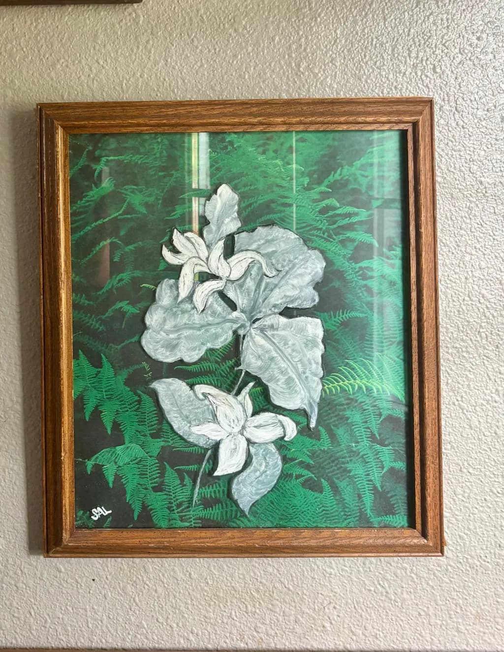 Fern and Flowers Contrast