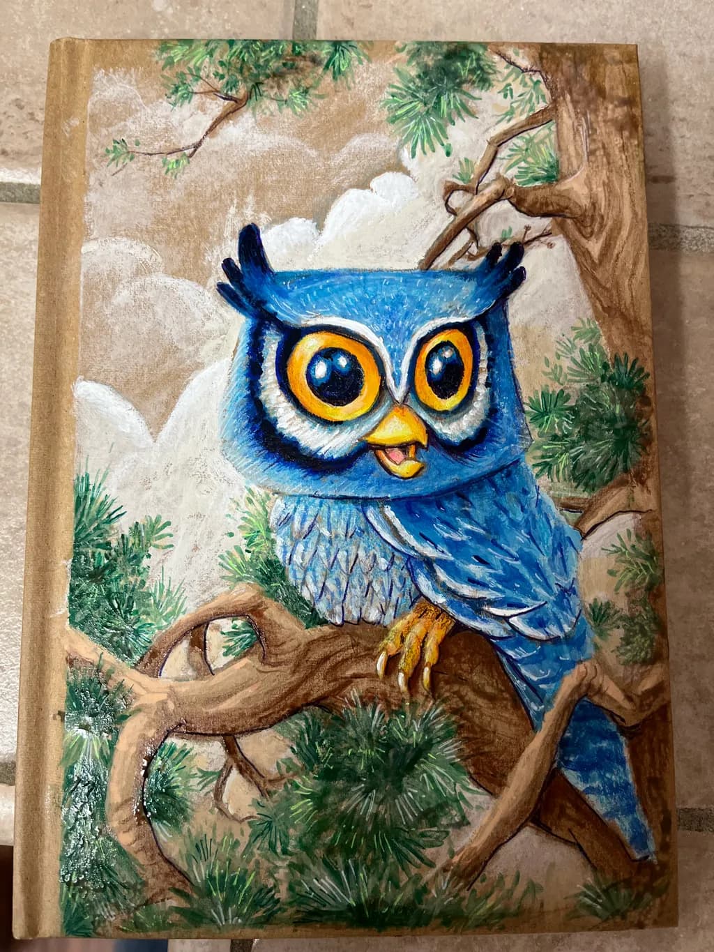 Blue Owl in Tree