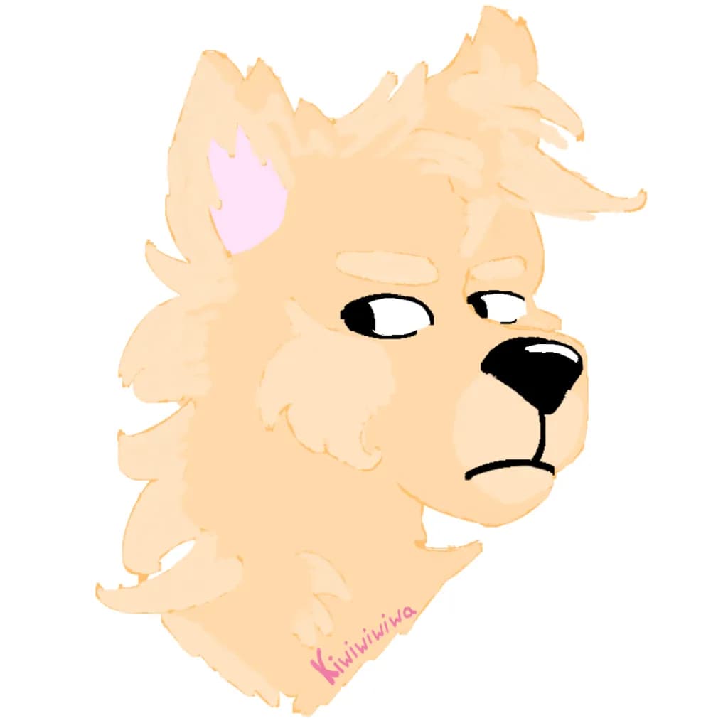 Skeptical Dog Portrait