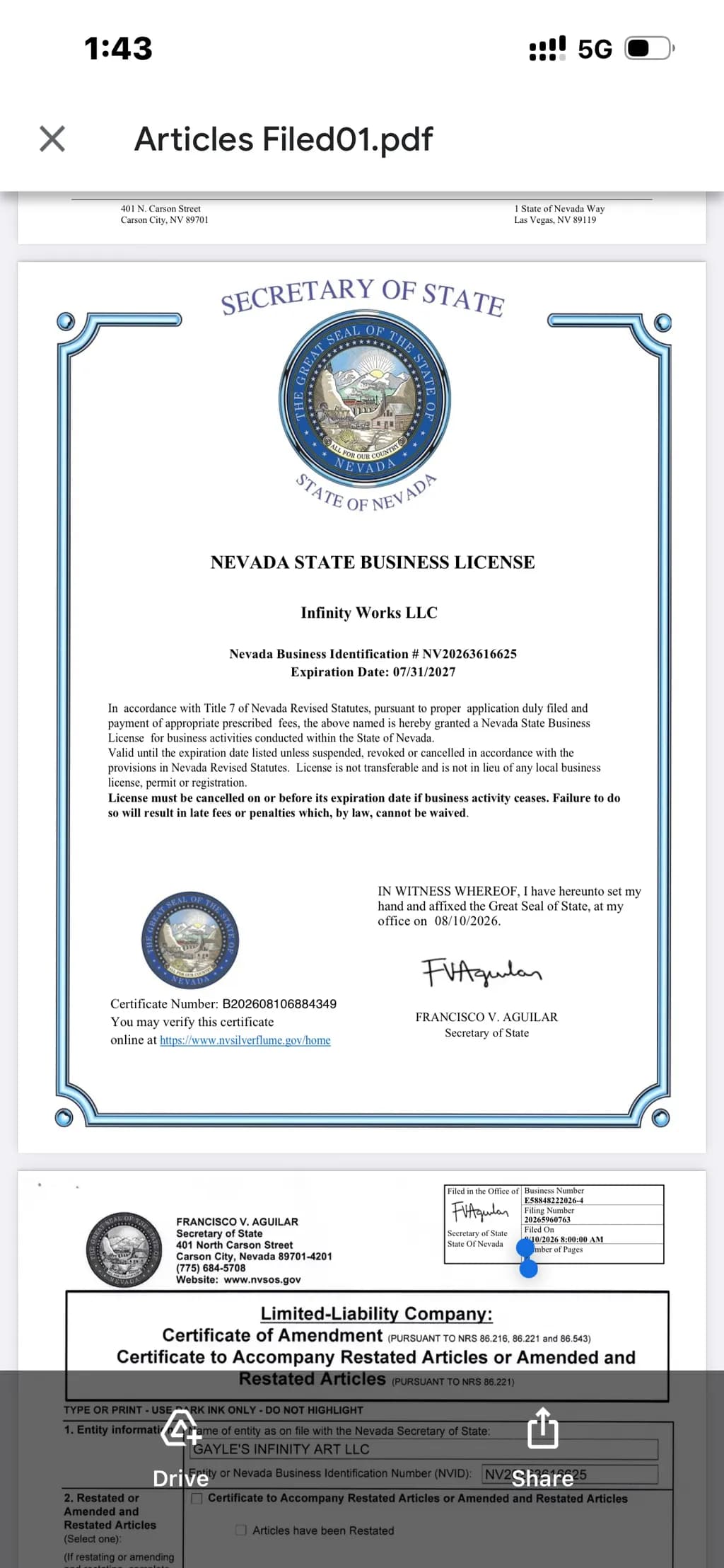 Nevada Business License