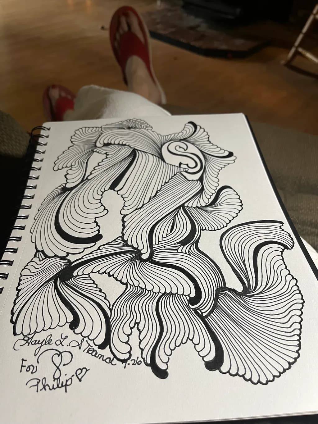 Flowing Lines Composition