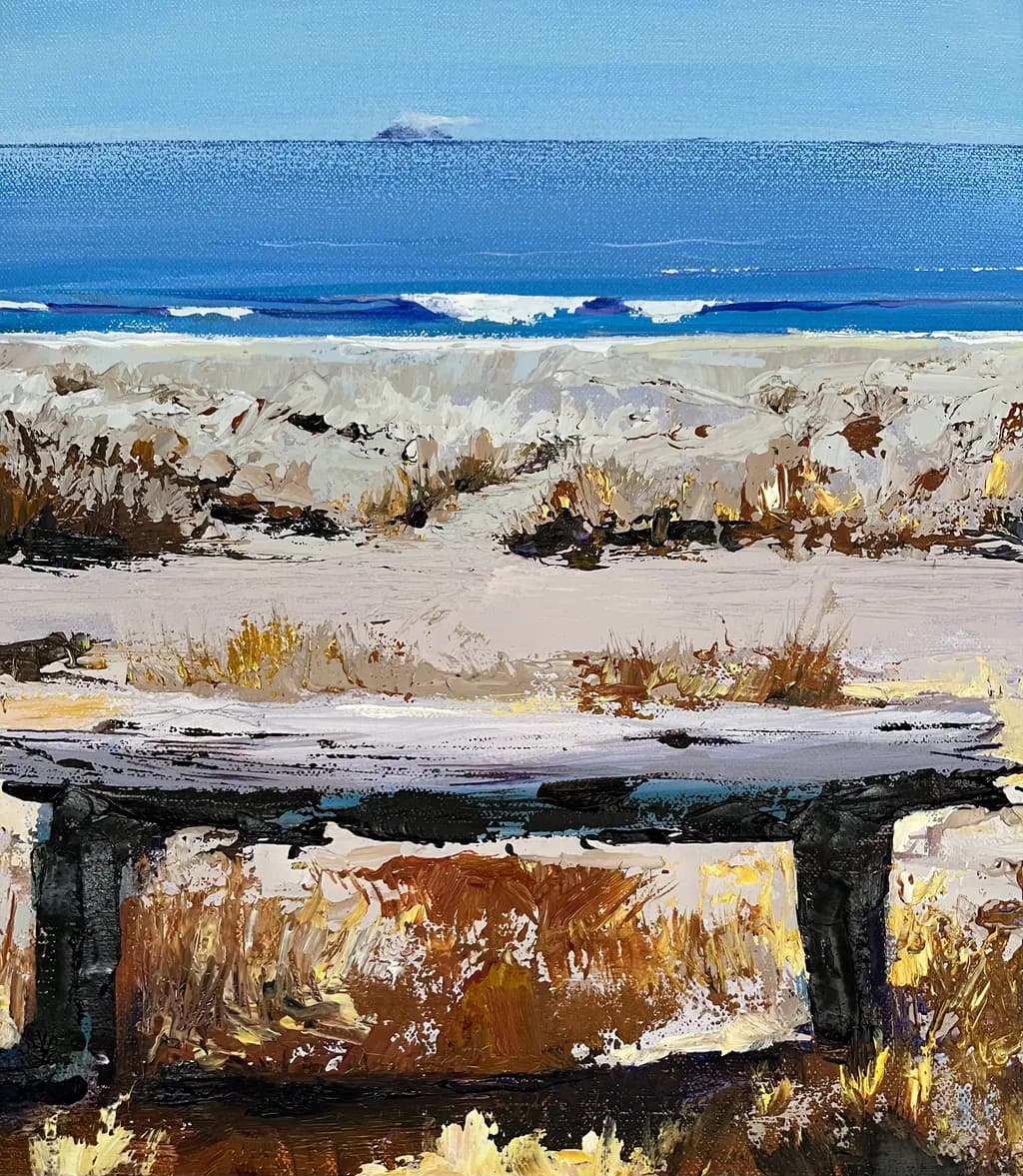Beach Bench View
