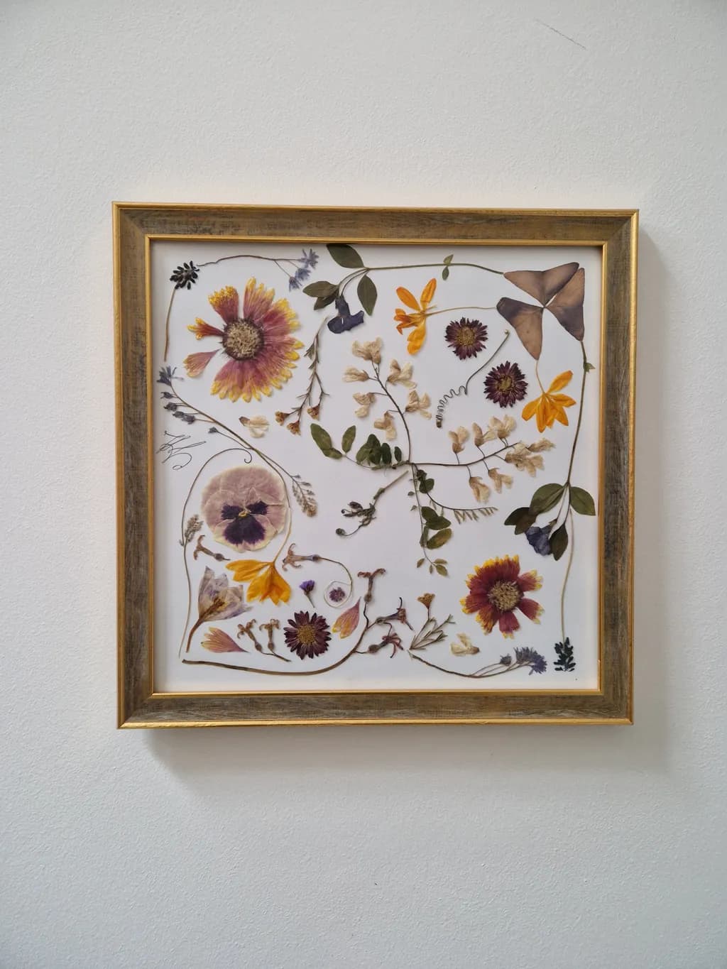 Pressed Flower Arrangement