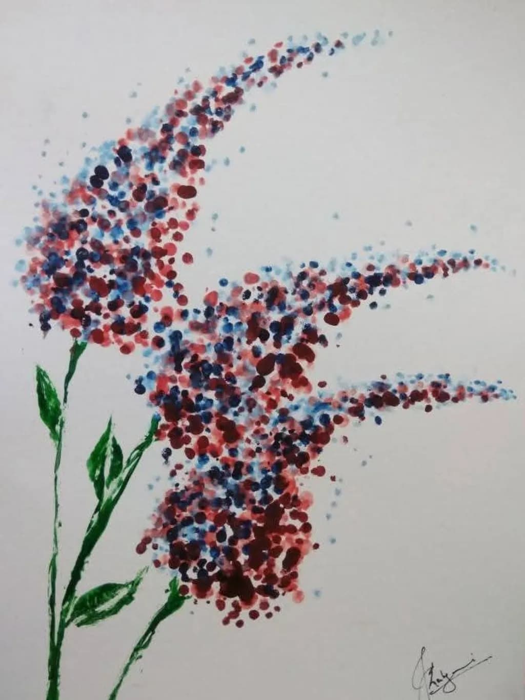 Abstract Flower Stem