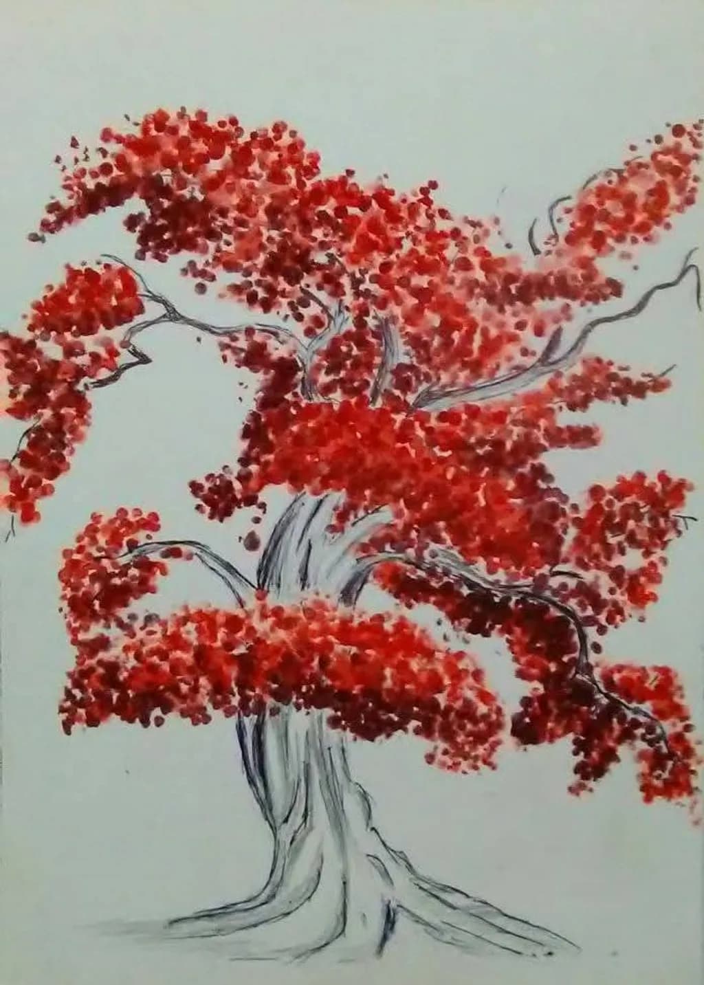 Abstract Red Tree