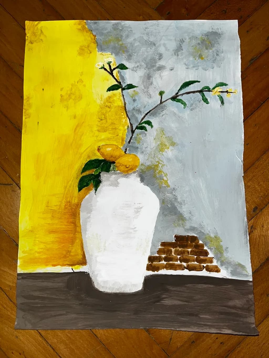Lemon Branch Still Life