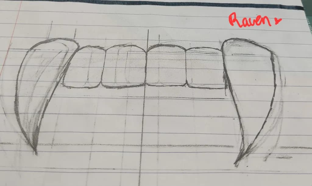 Fanged Smile Sketch
