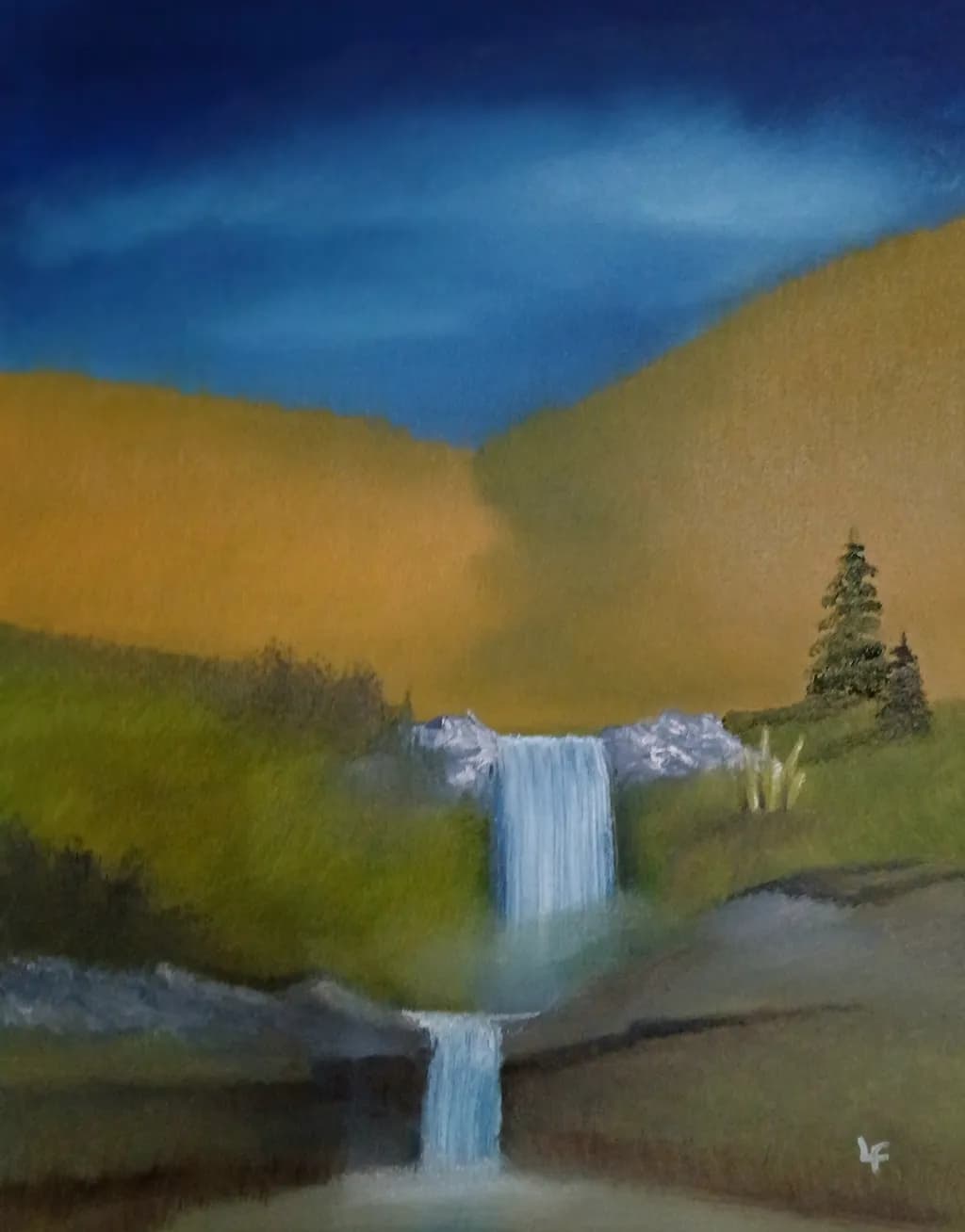 Waterfall in Valley