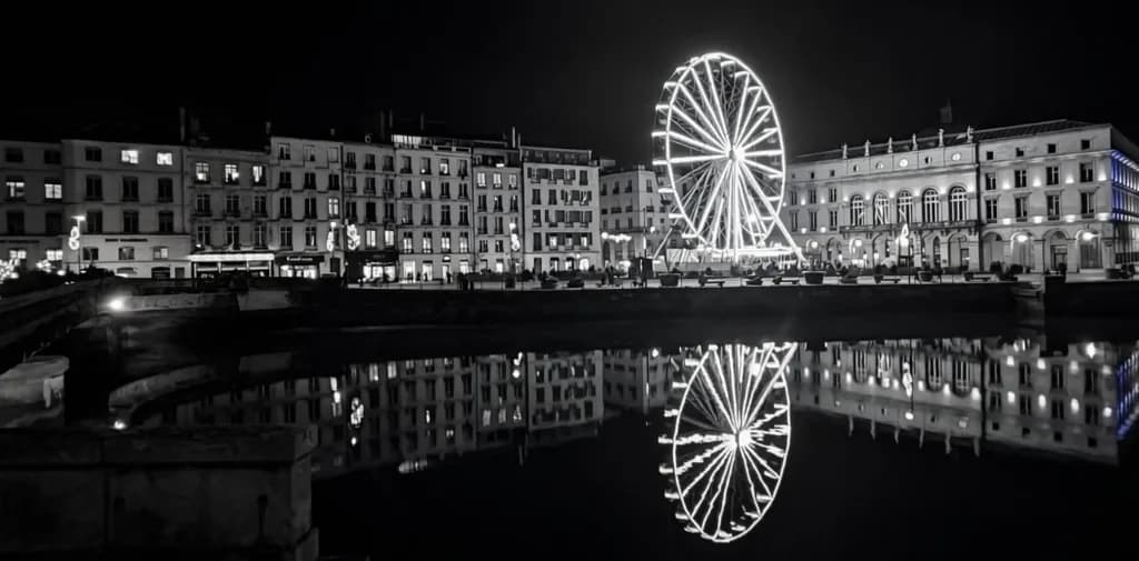 Ferris Wheel Reflection