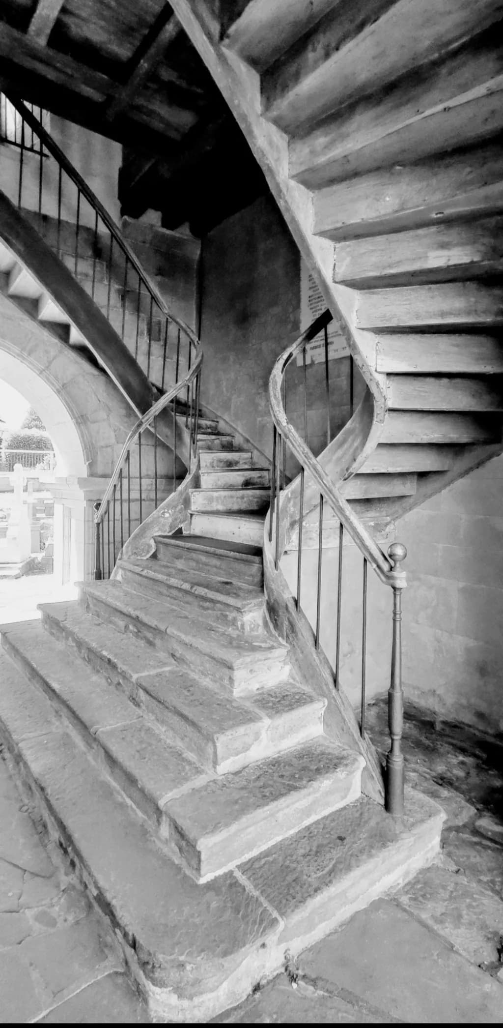 Curved Stone Staircase