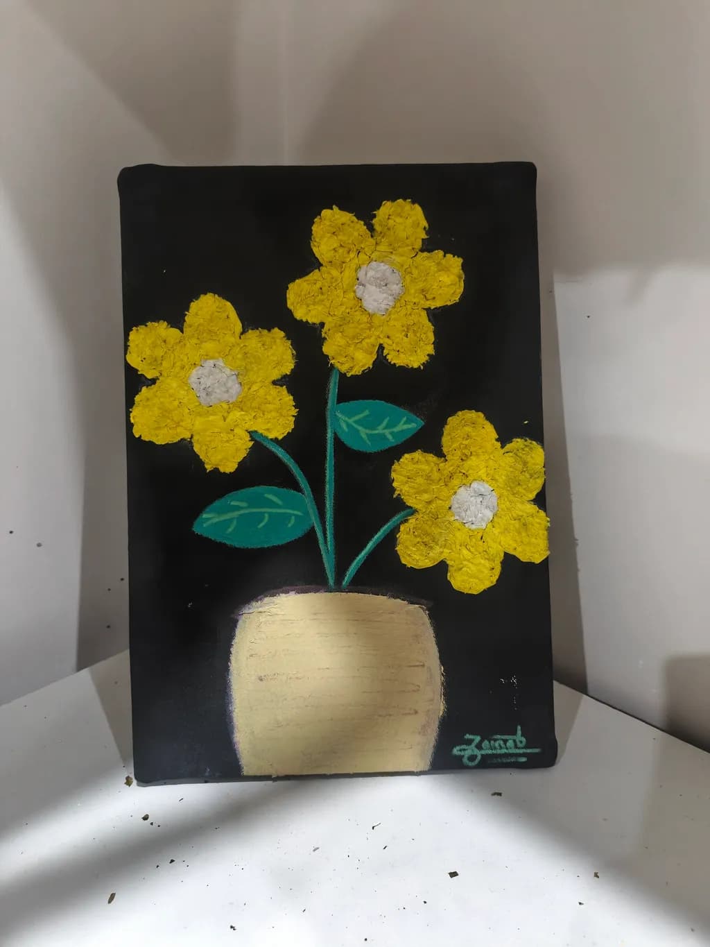 Yellow Flowers in Vase