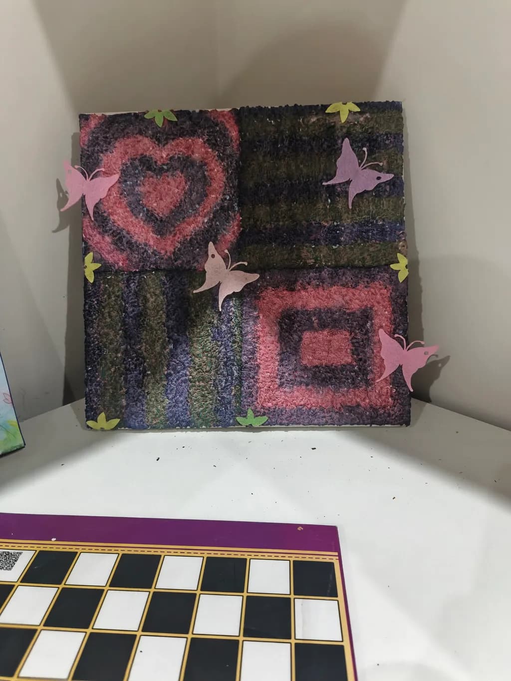 Heart and Square Pattern