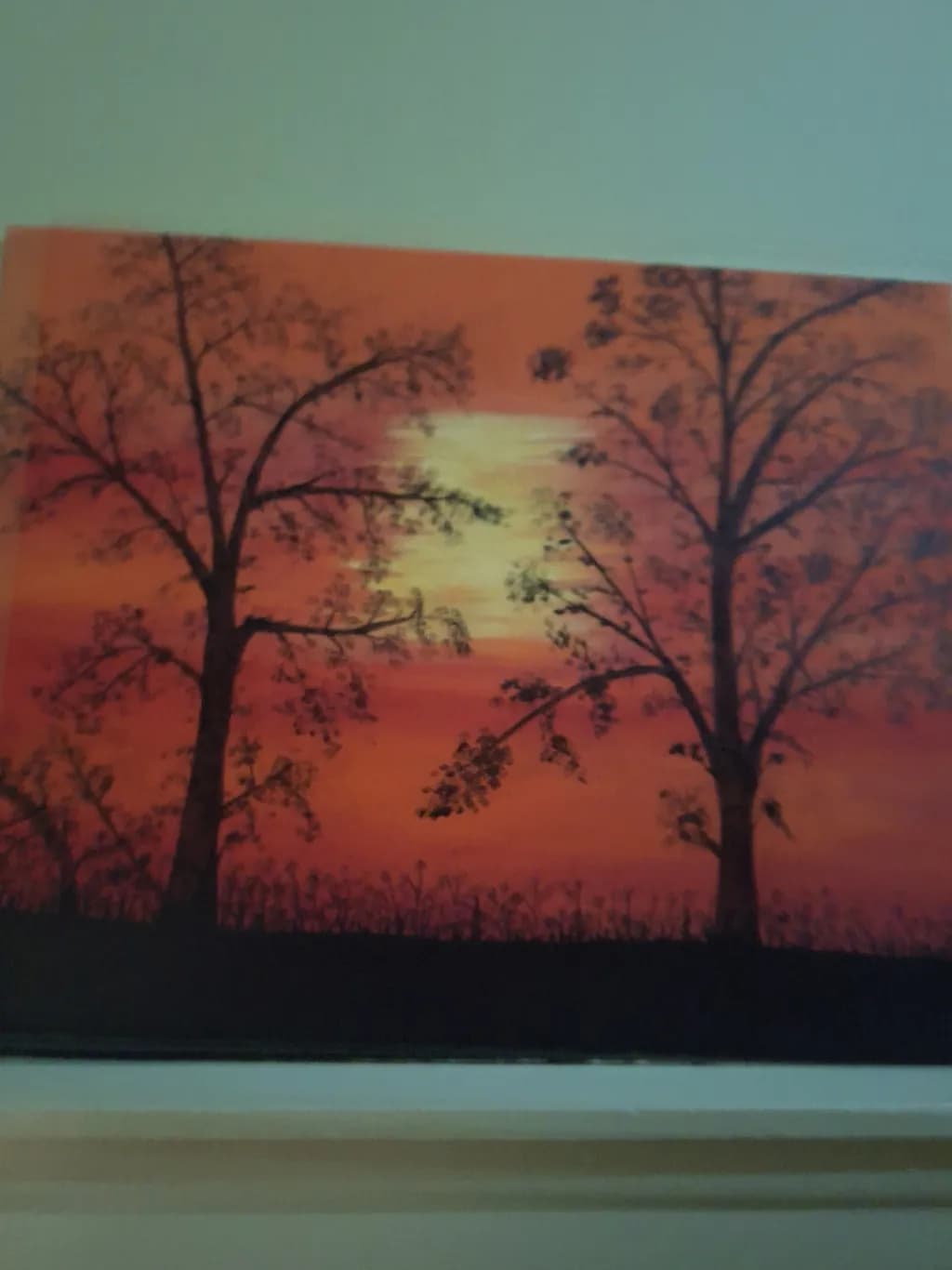 Sunset Trees Silhouette