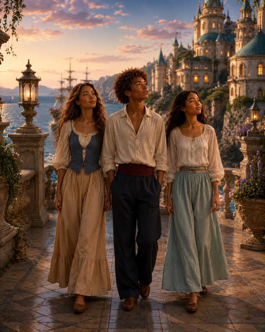 Castle Walk at Sunset