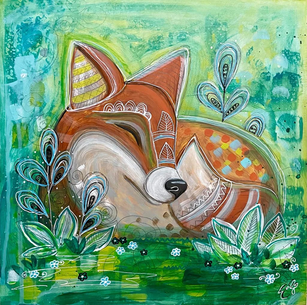 Fox in Greenery