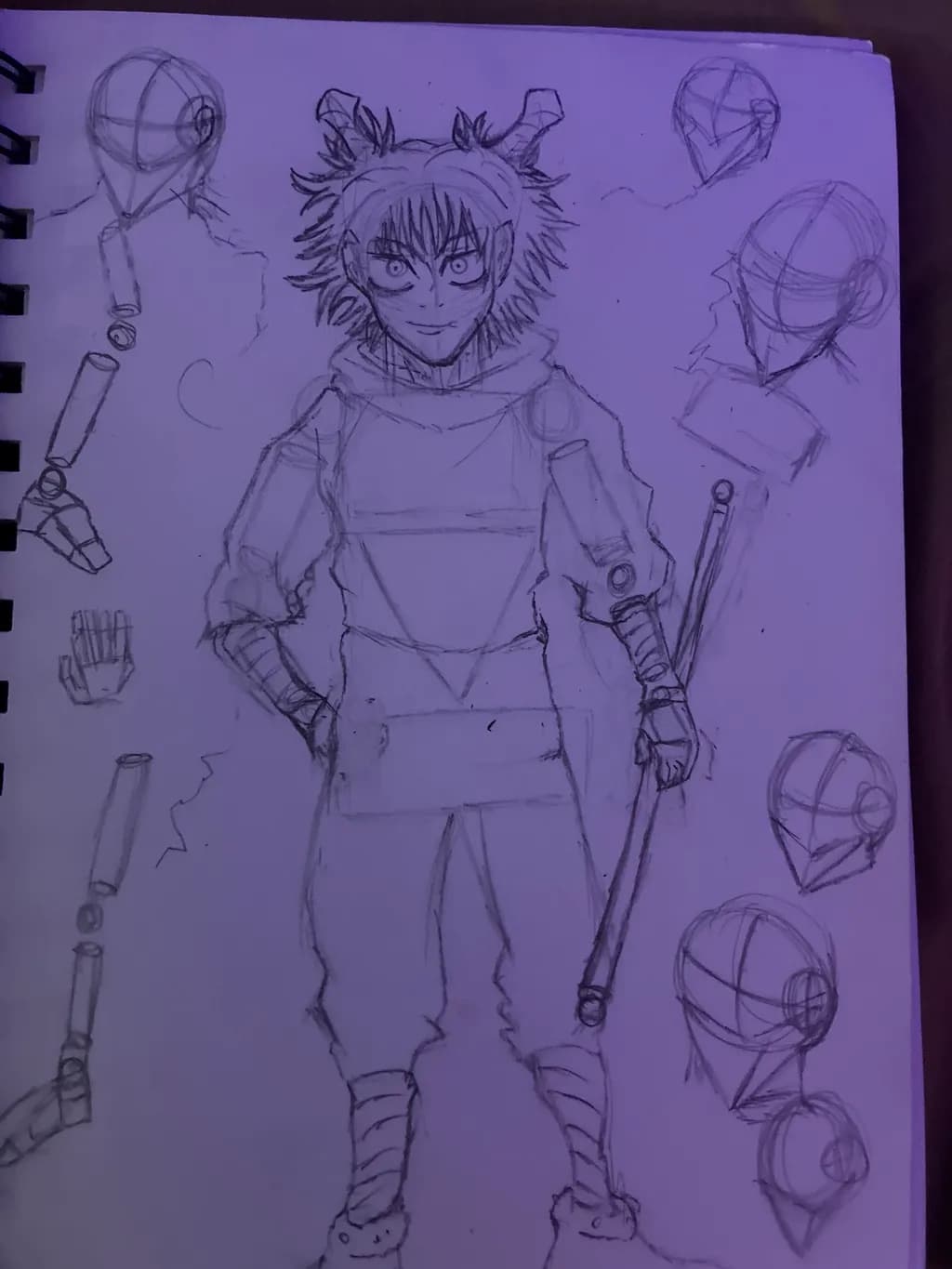 Hooded Warrior Sketch