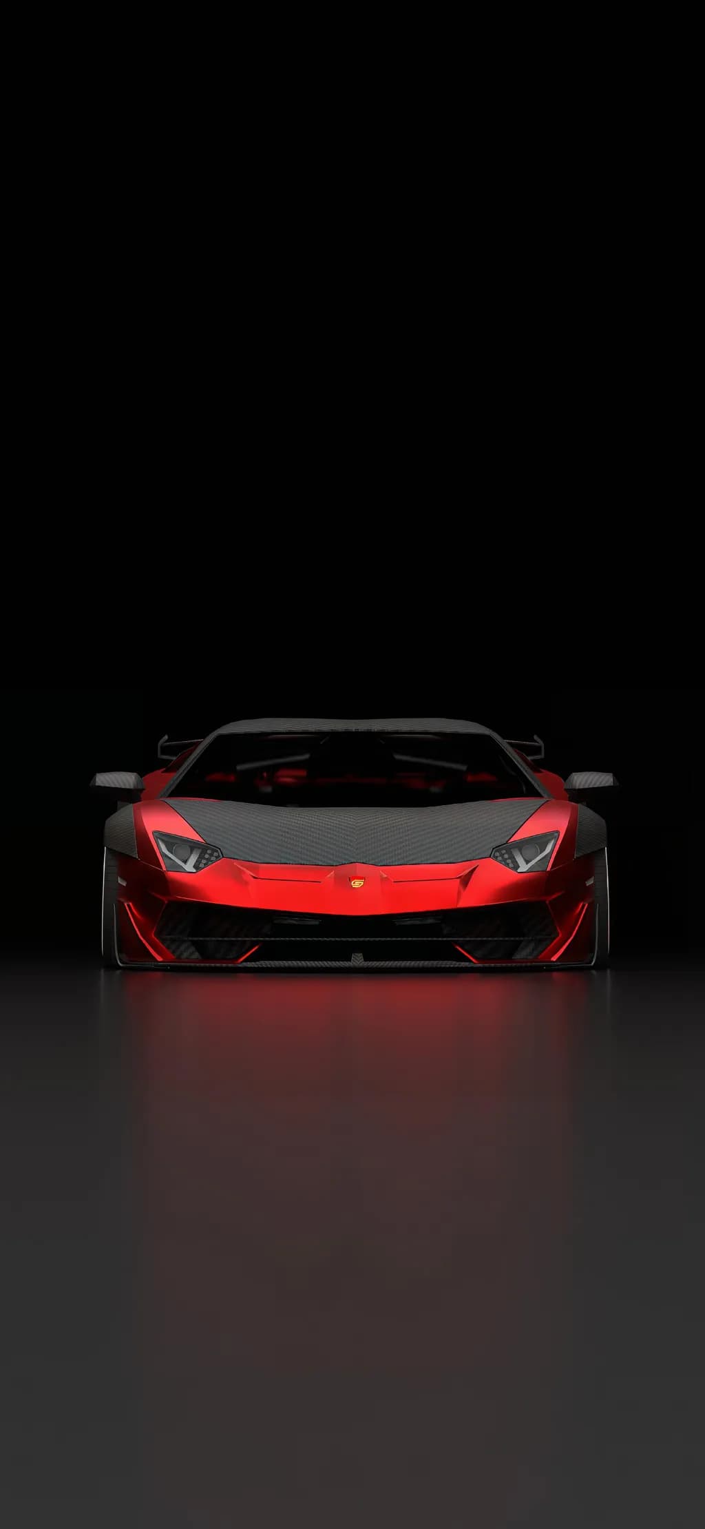 Red Supercar Front