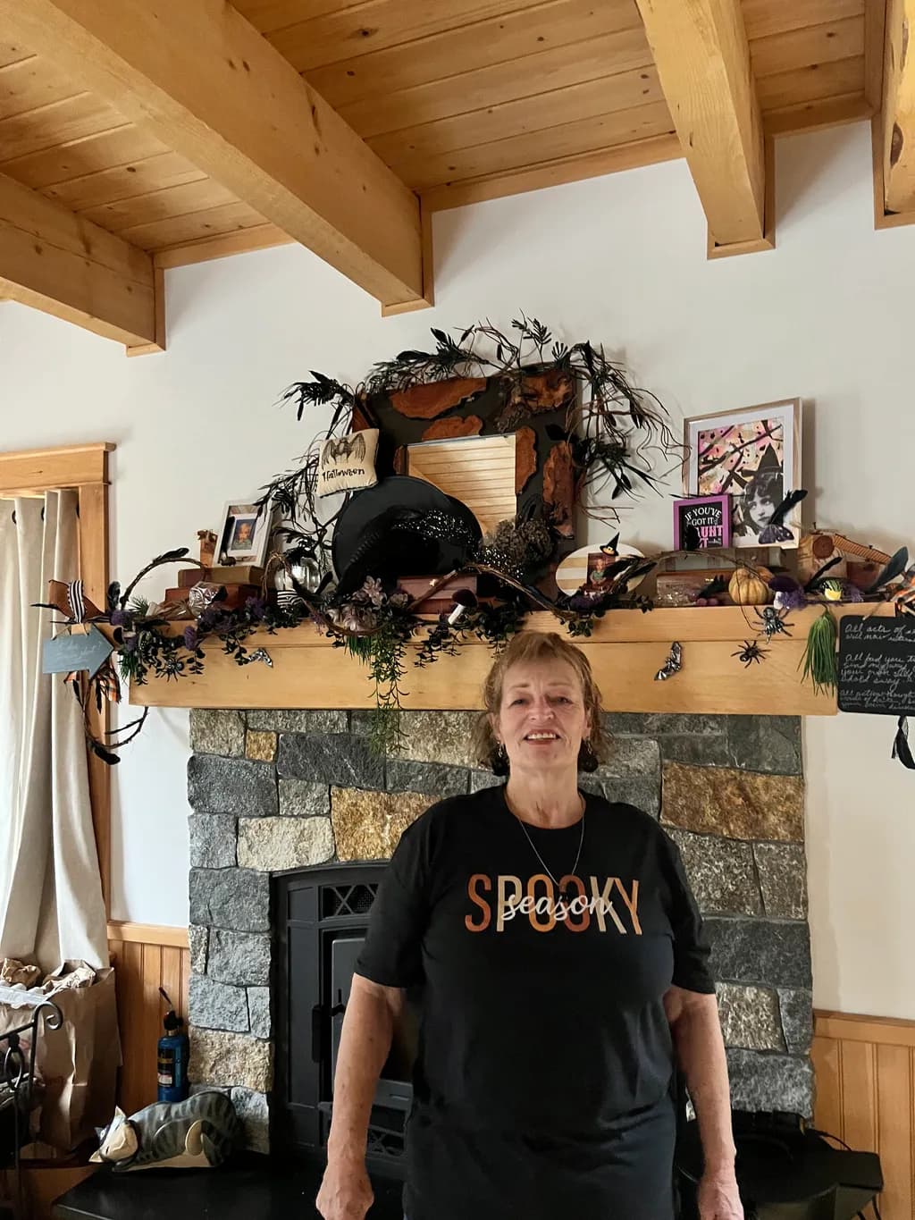 Halloween Mantel Display