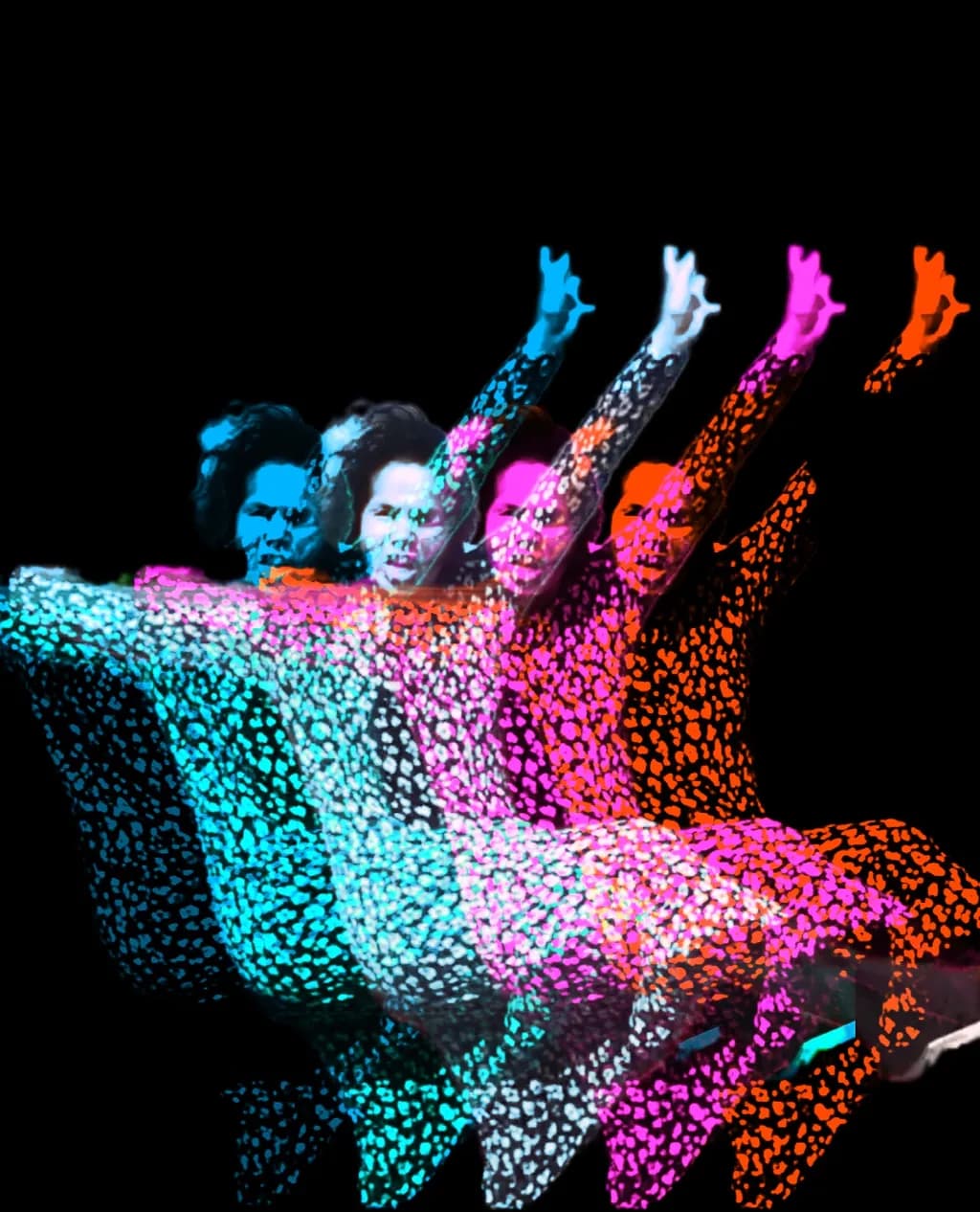 Neon Glitch Portrait