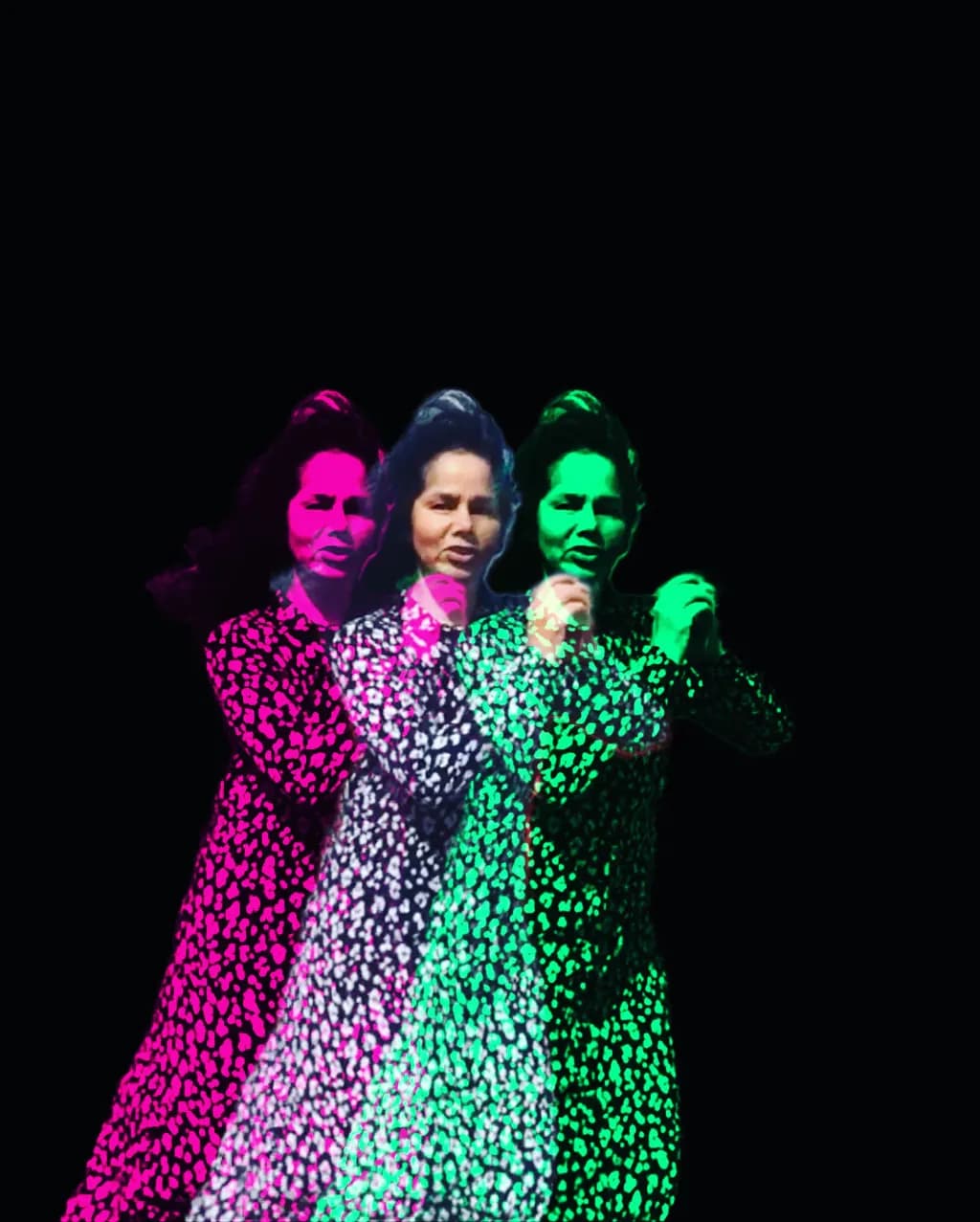 Neon Singer Triptych