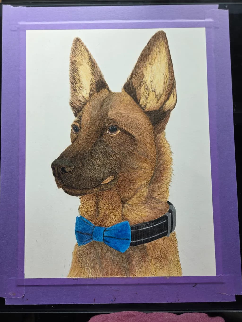 Dog with Blue Bow Tie