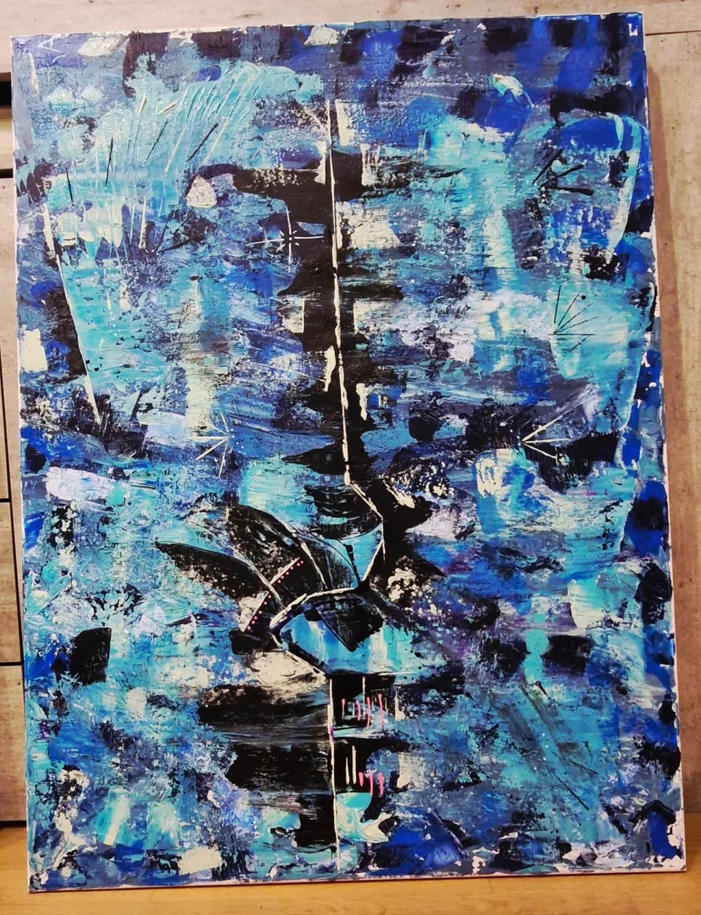 Blue Flight Abstract