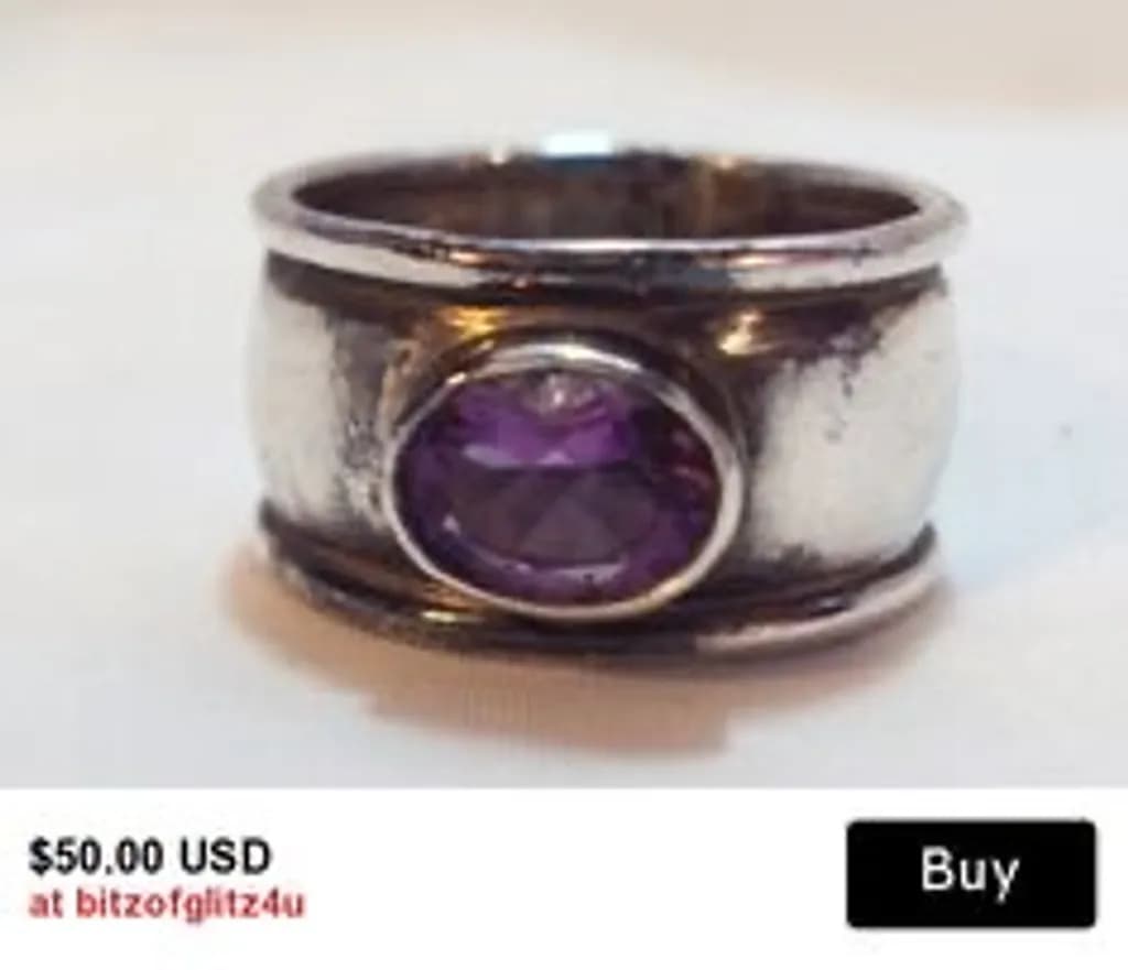 Amethyst Band Ring