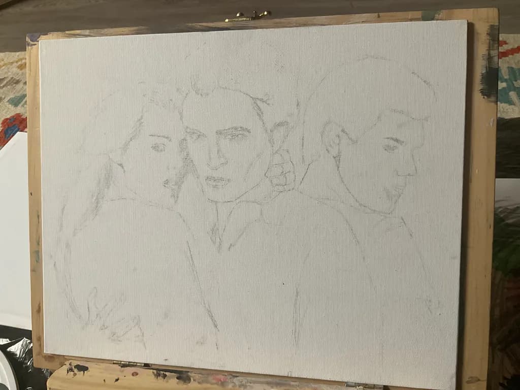 Three Figures Sketch