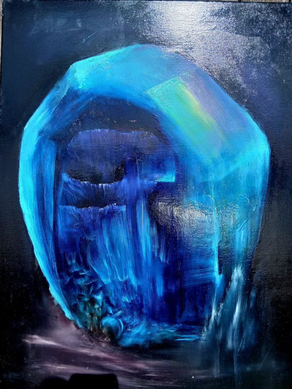Blue Ice Crystal