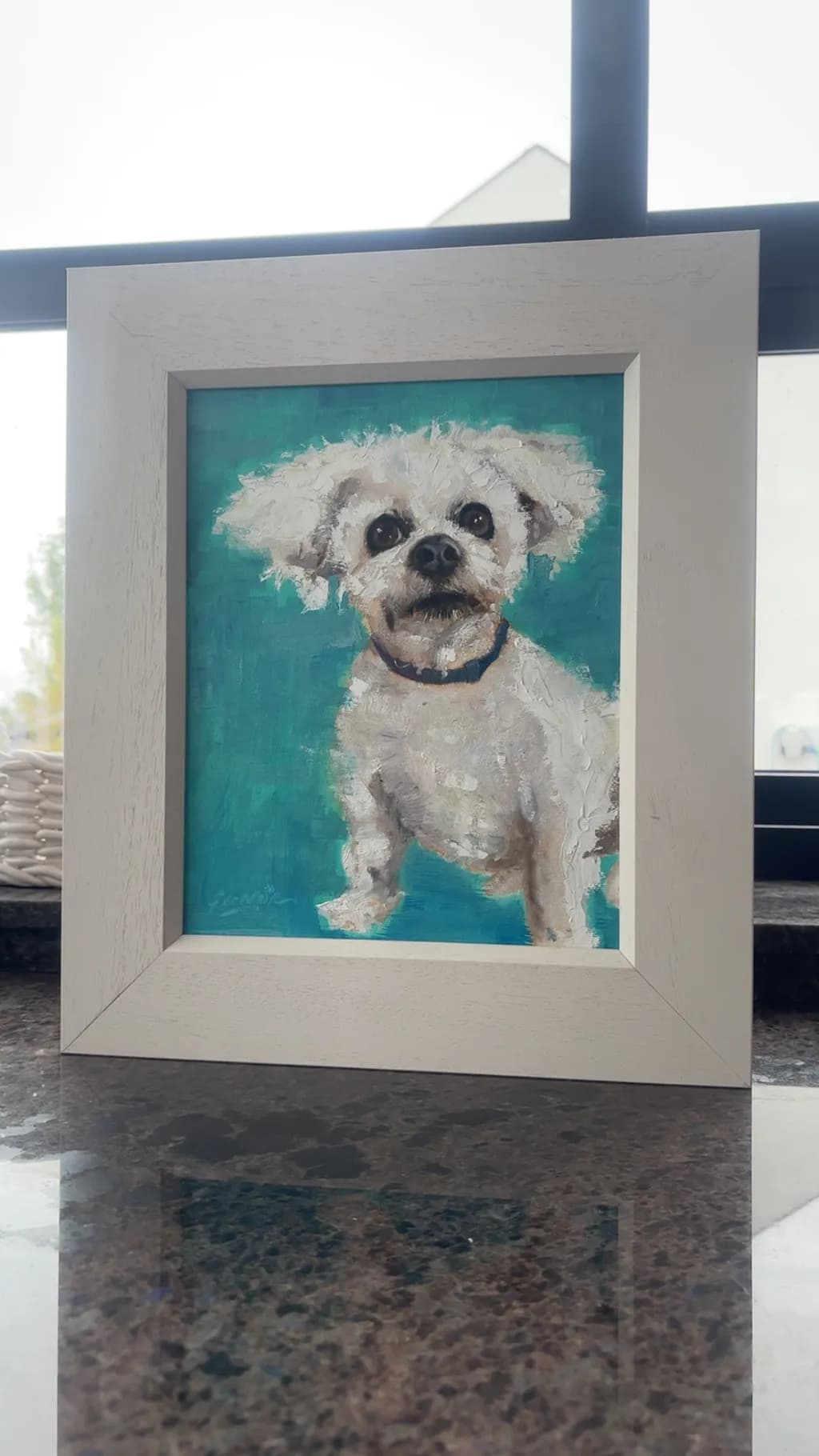 White Dog Portrait